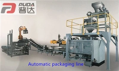 Szeleptáska automata robot raklapozó gyártósor